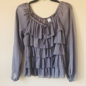 Cute Ruffled Top, NWOT